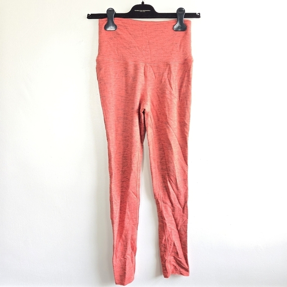 New Free People Movement High-Waisted Coral Leggings NWOT Small - Picture 3 of 12